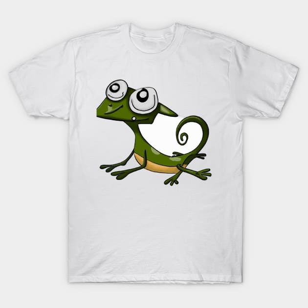 Cute Lizard Drawing T-Shirt by Play Zoo